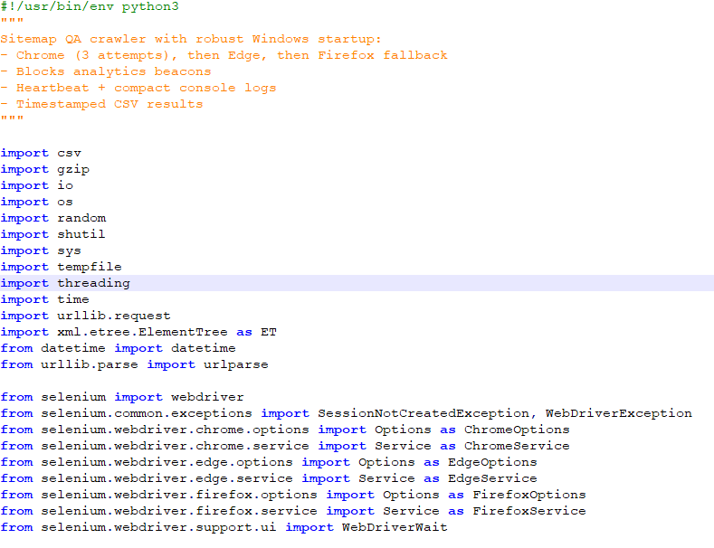 Sitemap QA Crawler image 2
